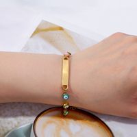 316 Stainless Steel  Gold Plated Simple Style Classic Style Plating Geometric Bracelets main image 3