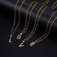 304 Stainless Steel Simple Style Classic Style Inlay Constellation Zircon Pendant Necklace main image 3