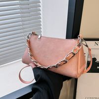 Women's Medium Pu Leather Solid Color Classic Style Zipper Crossbody Bag main image 10