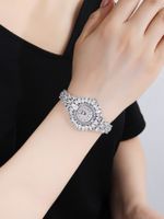 Elegant Glam Luxurious Solid Color Lathe Buckle Electronic Women's Watches main image 5