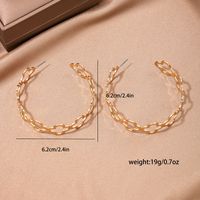 1 Pair Simple Style Classic Style Four Leaf Clover Hollow Out Alloy Earrings main image 5