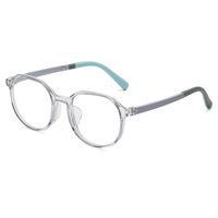 Simple Style Color Block Pc Oval Frame Full Frame Optical Glasses sku image 2