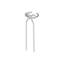 1 Pièce Élégant Style Simple Noeud D'Arc Gland Placage Le Cuivre Clips D'oreille sku image 3