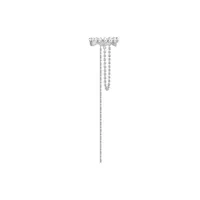 1 Pièce Élégant Style Simple Noeud D'Arc Gland Placage Le Cuivre Clips D'oreille sku image 4