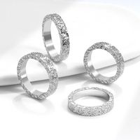 Sterling Silver White Gold Plated Gold Plated Romantic Modern Style Classic Style Plating Solid Color Rings main image 7