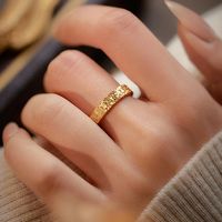 Sterling Silver White Gold Plated Gold Plated Romantic Modern Style Classic Style Plating Solid Color Rings main image 6