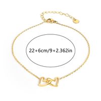 304 Stainless Steel 18K Gold Plated Simple Style Classic Style Plating Solid Color Bracelets Necklace sku image 3
