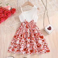 Streetwear Letter Heart Shape Polyester Girls Dresses main image 1