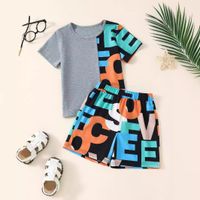 Simple Style Sports Letter Polyester Boys Clothing Sets main image 1