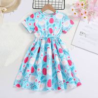 Casual Cartoon Polyester Girls Dresses sku image 8