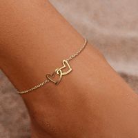 304 Stainless Steel 18K Gold Plated Simple Style Classic Style Plating Solid Color Bracelets Necklace main image 5