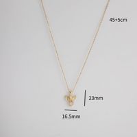 201 Stainless Steel 304 Stainless Steel Gold Plated Elegant Simple Style Inlay Angel Artificial Opal Zircon Pendant Necklace sku image 1