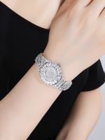 Elegant Glam Luxurious Solid Color Lathe Buckle Electronic Women's Watches sku image 1