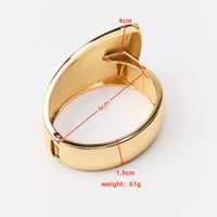 Exaggerated Modern Style Irregular Geometric Solid Color Alloy Copper Polishing Plating Women's Wristband Bangle main image 3