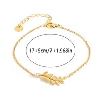 304 Stainless Steel Gold Plated Elegant Plating Inlay Solid Color Zircon Bracelets sku image 2