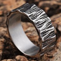 Hip-Hop Streetwear Solid Color 304 Stainless Steel Men's Rings main image 9