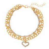 IG Style Ethnic Style Bohemian Heart Shape Alloy Wholesale Anklet sku image 1