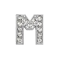 1 Piece Alloy Rhinestones Letter Beads sku image 12