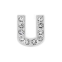 1 Piece Alloy Rhinestones Letter Beads sku image 20