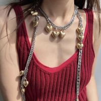 Kupfer Luxuriös Einfacher Stil Herzform Halskette main image 1