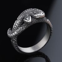 Hip-Hop Streetwear Snake 304 Stainless Steel Men's Rings main image 8