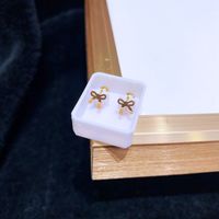 1 Pair Sweet Cross Heart Shape Snowflake Plating 304 Stainless Steel Titanium Steel 18K Gold Plated Cartilage Earrings sku image 8