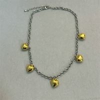 Kupfer Luxuriös Einfacher Stil Herzform Halskette sku image 1