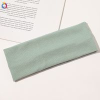 Simple Style Stripe Solid Color Cloth Hair Band 1 Piece sku image 1