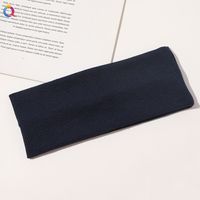 Simple Style Stripe Solid Color Cloth Hair Band 1 Piece sku image 2
