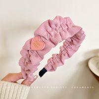 Simple Style Heart Shape Cloth Patchwork Hair Band sku image 24