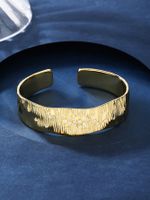 Copper 18K Gold Plated Elegant Simple Style Inlay Solid Color Zircon Bangle main image 4