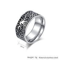 Simple Style Tree Chains Print 304 Stainless Steel 18K Gold Plated Rings In Bulk main image 2