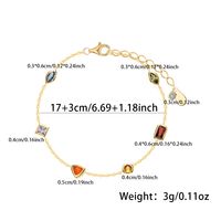 Sterling Silver Gold Plated Simple Style Classic Style Plating Inlay Geometric Zircon Bracelets main image 2