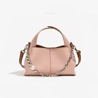 Women's Medium Pu Leather Solid Color Basic Classic Style Magnetic Buckle Crossbody Bag main image 1