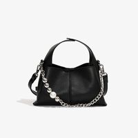 Women's Medium Pu Leather Solid Color Basic Classic Style Magnetic Buckle Crossbody Bag main image 4