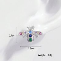 1 Pair Elegant Simple Style Butterfly Plating Inlay Sterling Silver Zircon White Gold Plated Ear Studs sku image 4
