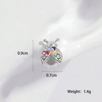1 Pair Elegant Simple Style Butterfly Plating Inlay Sterling Silver Zircon White Gold Plated Ear Studs sku image 1