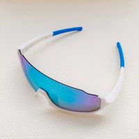 Y2K Casual Sports Solid Color Pc Resin Avaitor Half Frame Kids Sunglasses sku image 3