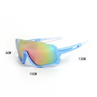 Y2K Casual Sports Solid Color Pc Resin Avaitor Half Frame Kids Sunglasses main image 2