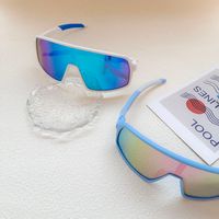 Casual Sports Commute Color Block Resin Avaitor Full Frame Kids Sunglasses main image 7