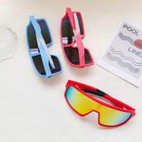 Casual Sports Commute Color Block Resin Avaitor Full Frame Kids Sunglasses main image 6