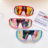 Casual Sports Commute Color Block Resin Avaitor Full Frame Kids Sunglasses main image 5