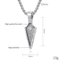 Hip-Hop Retro Box 304 Stainless Steel Plating Inlay Rhinestones 18K Gold Plated Men's Pendant Necklace main image 4