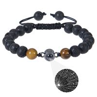316 Stainless Steel  Natural Stone Simple Style Beaded Round Bracelets sku image 4