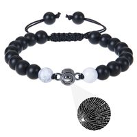 316 Stainless Steel  Natural Stone Simple Style Beaded Round Bracelets sku image 3