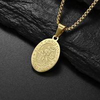 Hip-Hop Retro Starry Sky 304 Stainless Steel Plating 18K Gold Plated Men's Pendant Necklace main image 1