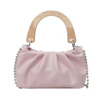 Women's Medium Pu Leather Solid Color Basic Classic Style Sewing Thread Magnetic Buckle Underarm Bag sku image 3