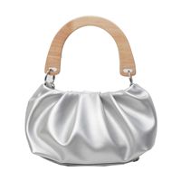 Women's Medium Pu Leather Solid Color Basic Classic Style Sewing Thread Magnetic Buckle Underarm Bag sku image 4