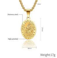 Hip-Hop Retro Starry Sky 304 Stainless Steel Plating 18K Gold Plated Men's Pendant Necklace main image 2
