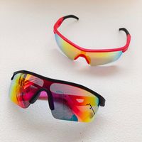 Vacation Sports Cool Style Color Block Resin Avaitor Half Frame Kids Sunglasses main image 4